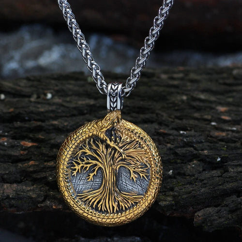 Collier Collier arbre sacré d'Yggdrasil avec Jörmungand - Odins Hall