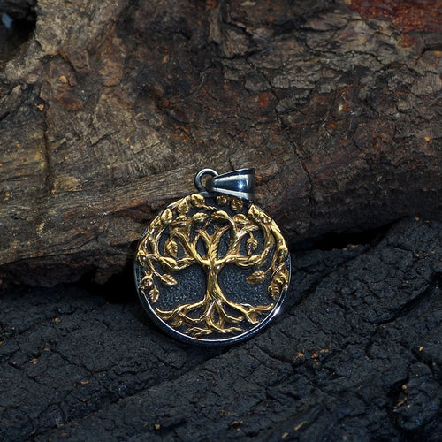 Collier Collier de l'arbre de vie - Yggdrasil pendant-gold - Odins Hall