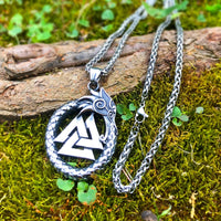 Collar de luchador valiente - Valknut