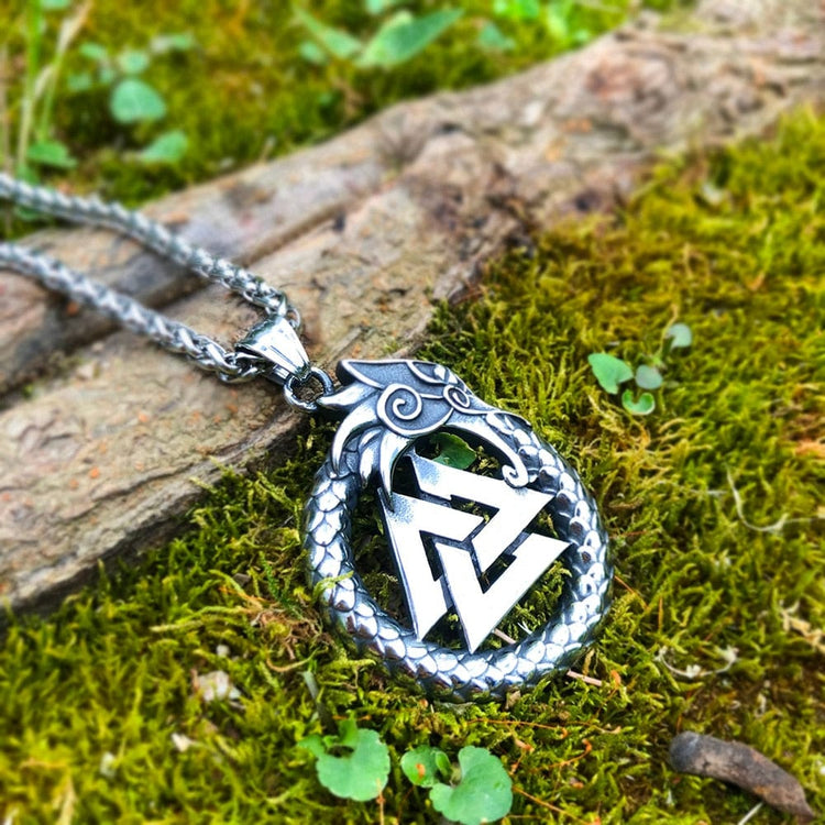 Collar de luchador valiente - Valknut