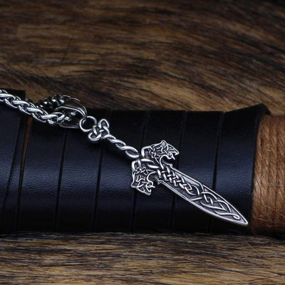 Collar de espada vikinga | Acero inoxidable