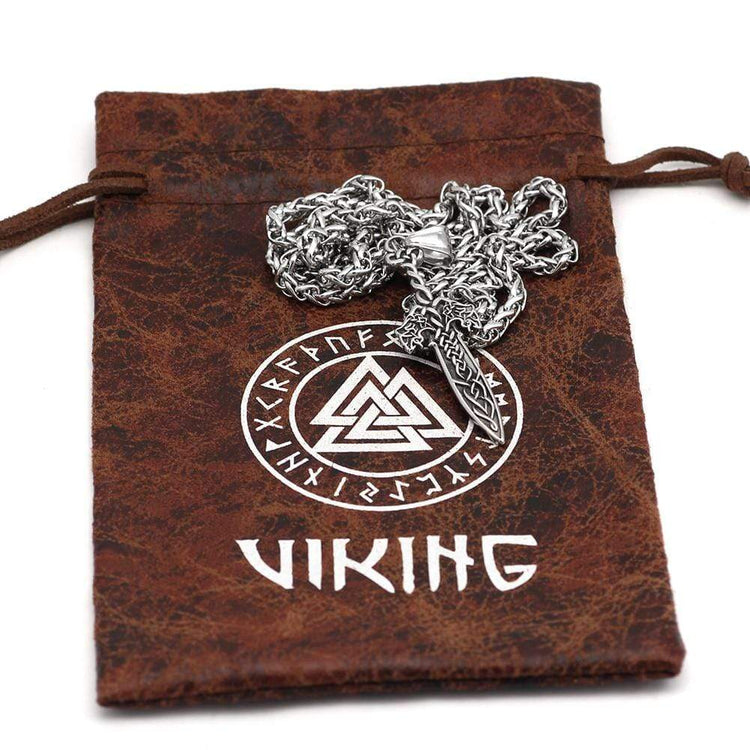 Collar de espada vikinga | Acero inoxidable