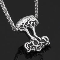 Collar Mjolnir en forma de Yggdrasil