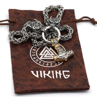 Collar de poder de Mjolnir y protección para Freki y Geri.