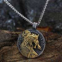 Collar Vikingo Jörmungandr la Serpiente de Midgard