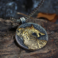 Collar Vikingo Jörmungandr la Serpiente de Midgard