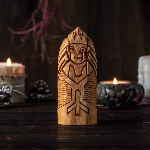 House & Decoration Hel Wooden statue, Norse god statue, Viking statue - Odins Hall