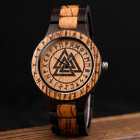 Reloj de madera Valknut - Odin's Hall