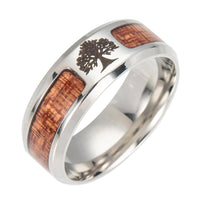 Anillo Yggdrasil - acero inoxidable