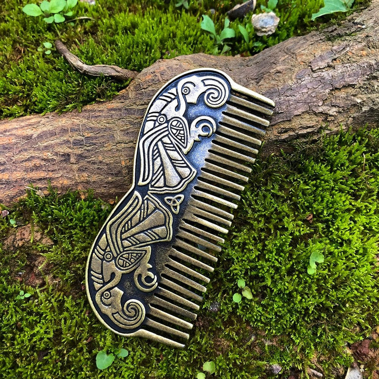 Peine de barba vikingo - Cuervos de Odín