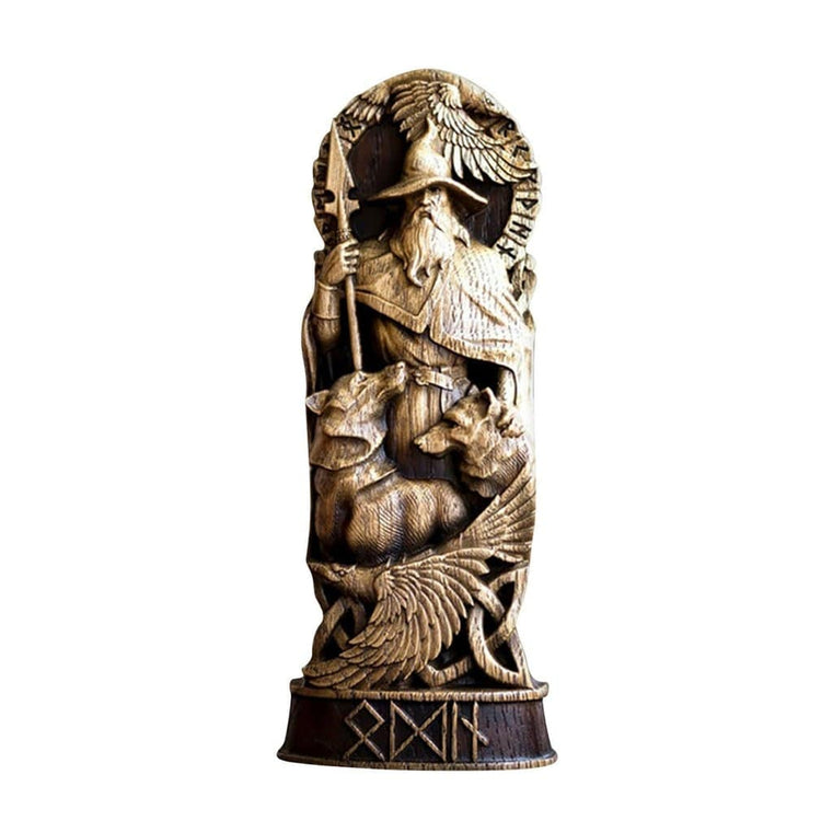 Estatuilla de los dioses vikingos en resina